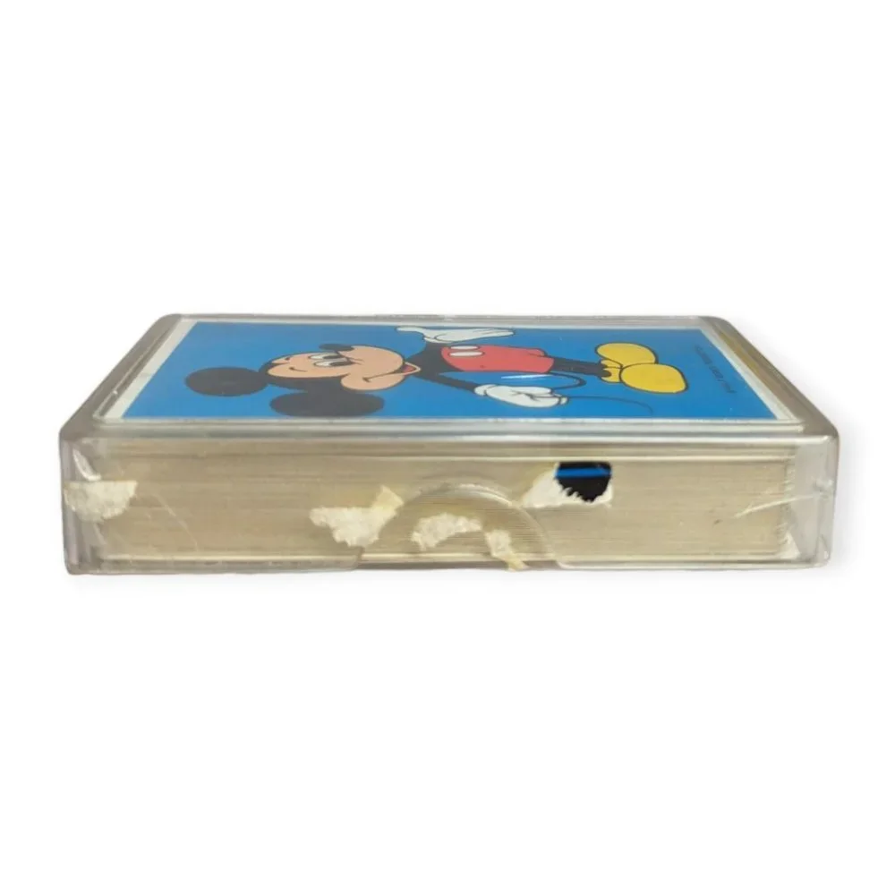 Vintage Disney Mickey Mouse Card Deck with Plastic Case